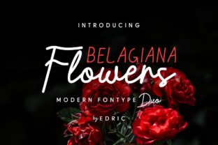 Belagiana Flowers Duo Font for Small Business Branding