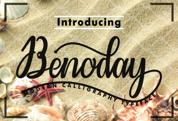 Benoday Font: A Script Handwritten Choice for Branding