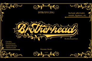 Brotherhead Font: Retro Blackletter for Bold Campaigns
