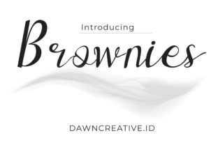 Brownies Font: A Sweet Script for Cute Branding