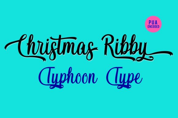 Christmas Ribby Font for Romantic Small Business Branding