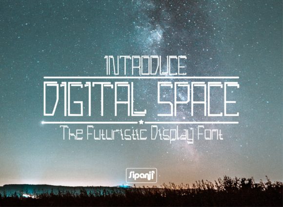 Digital Space Font for Modern Brand Identity Projects