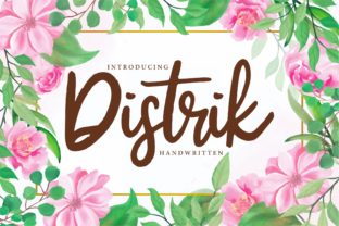 Distrik Font: Playful Script Handwritten Typography for Editorial Design