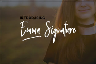 Emma Signature Font for Handmade Products