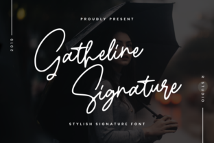 Gatheline Font: Sophisticated Script for Handmade Products