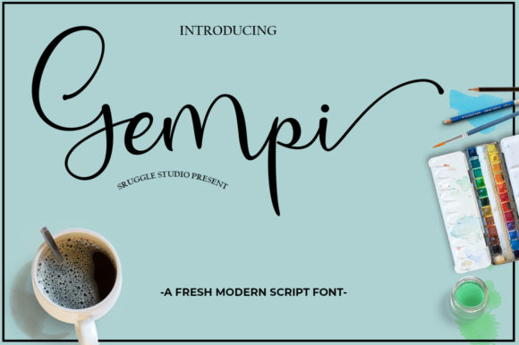 Gempi Font: Modern Calligraphy for Digital Branding