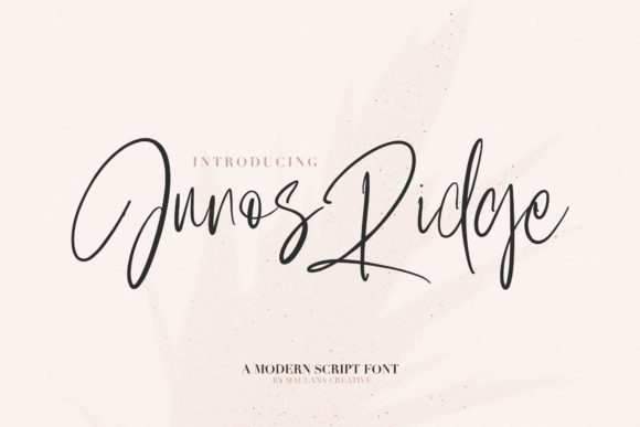 Junos Ridge Font: Authentic Script for Small Business Branding