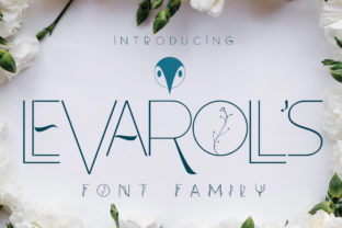 Leva Rolls Font for Botanical Web Design