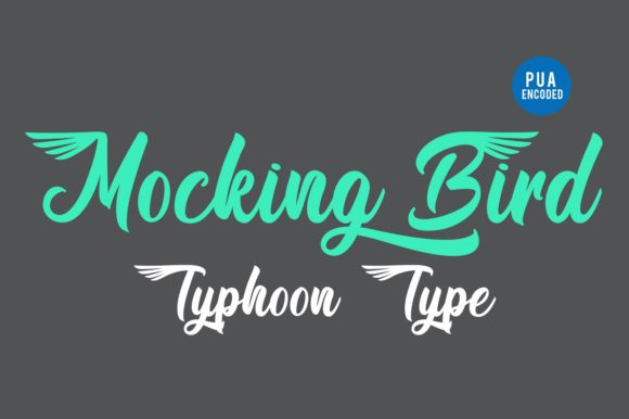 Mocking Bird Font: Bold Script for Handmade Products
