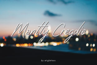 Montty Cregdie Font for Authentic Handmade Designs