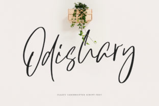 Odishary Font: Classy Script for Editorial Design
