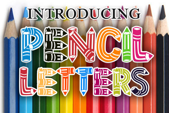 Pencil Letters Font for Editorial Design and School Themes