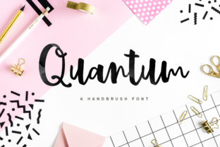 Quantum Font: Romantic Script for Digital Design