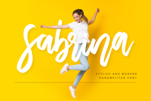 Sabrina Font: A Sweet Handwritten Typeface for Editorial Design