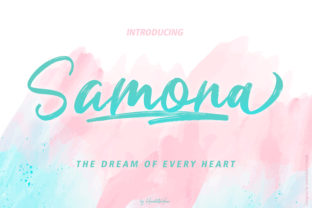 Samona Font Review: Bold Script for Handmade Products