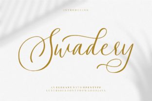 Swadery Font Review: Luxury Script for Makers