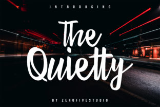 The Quietty Font: Authentic Script for Modern Branding