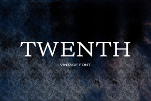 Twenth Font: Dark and Mysterious Serif Typography
