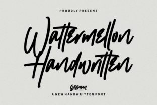 Wattermellon Font: Bold Handwritten Charm for Crafts