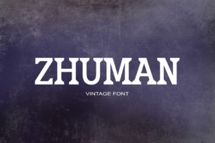 Zhuman Font: Bold Serif Typography for Editorial Design